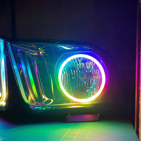 2005-2009 Mustang RGB LED Halo Headlights
