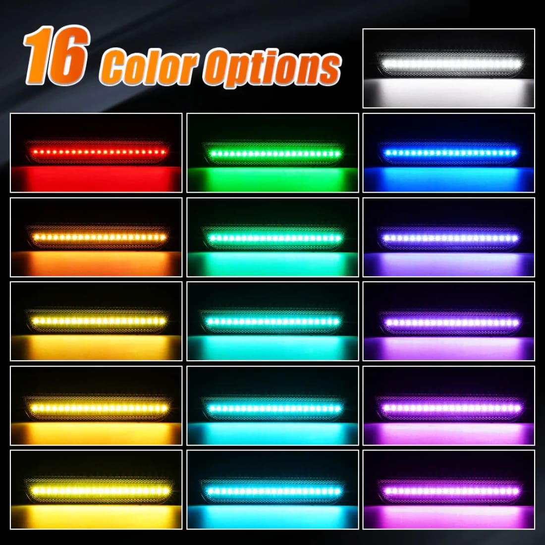 2015-2023 Mustang RGB LED Rear Sidemarkers