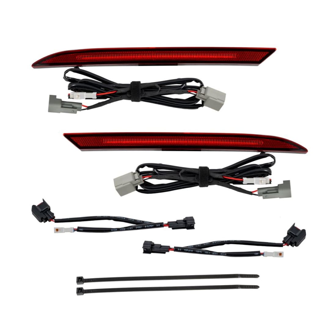 2018-2023 Mustang Form Lighting LED Rear Reflectors - Red