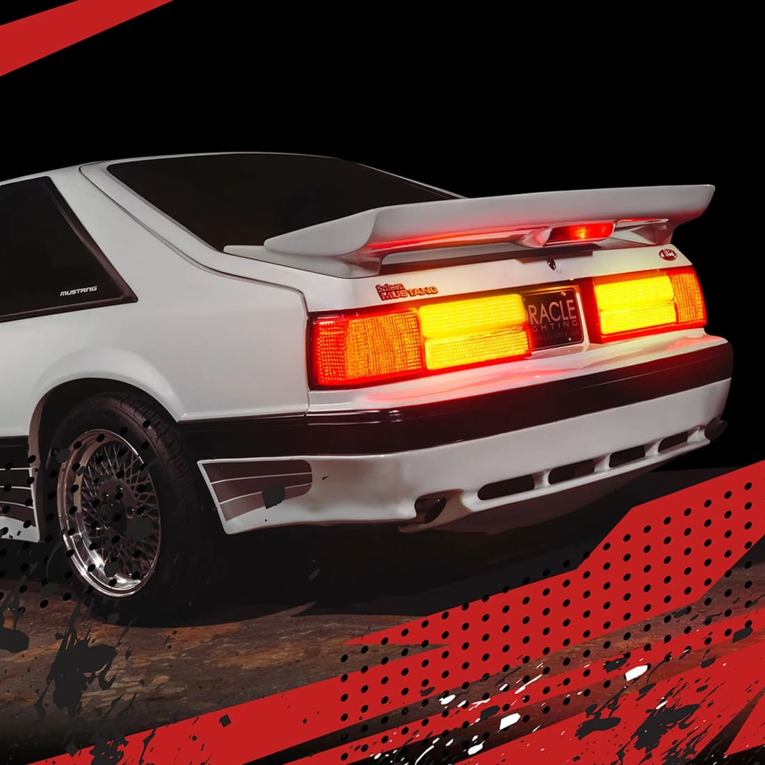 1987–1993 Mustang LX ORACLE Tail Light Conversion Kit - Sequential LED