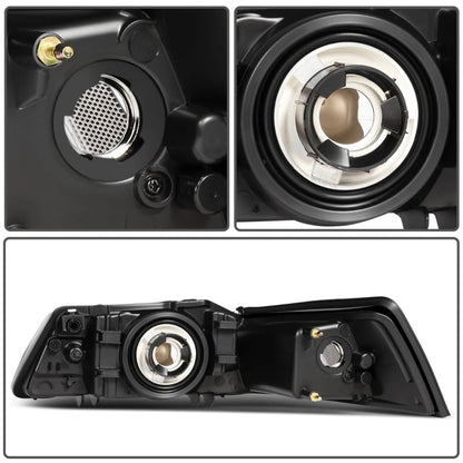 1999-2004 Mustang Clear Corner Headlight Assembly (Pair)