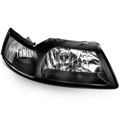 1999-2004 Mustang Clear Corner Headlight Assembly (Pair)