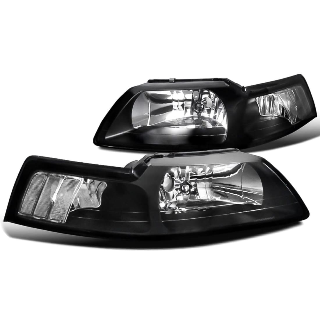1999-2004 Mustang Clear Corner Headlight Assembly (Pair)