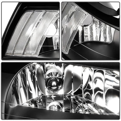 1999-2004 Mustang Clear Corner Headlight Assembly (Pair)