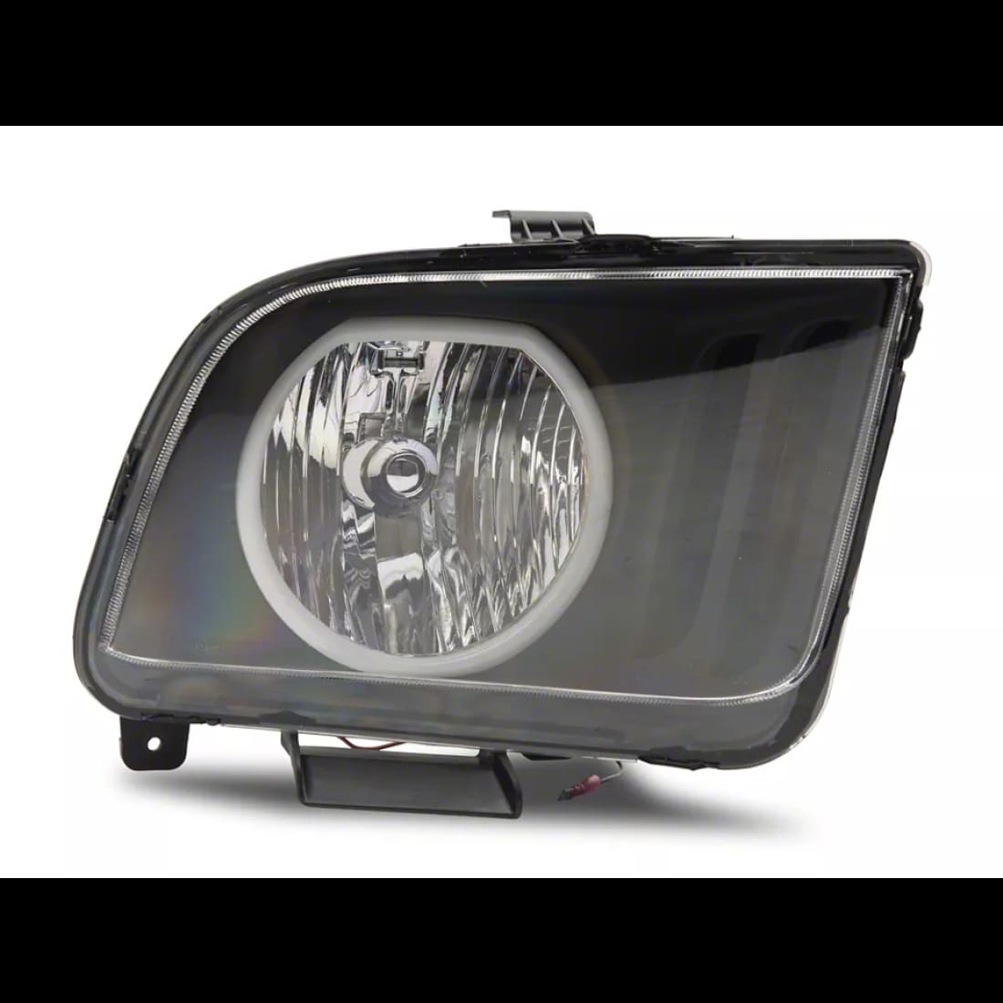 2005–2009 Mustang LED Halo Headlights – Factory Style (Black Housing/Clear Lens)