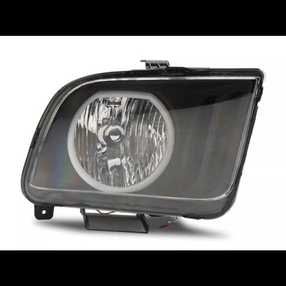 2005–2009 Mustang LED Halo Headlights – Factory Style (Black Housing/Clear Lens)