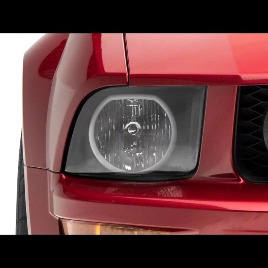 2005–2009 Mustang LED Halo Headlights (OE Style Black Housing/Clear Lens)