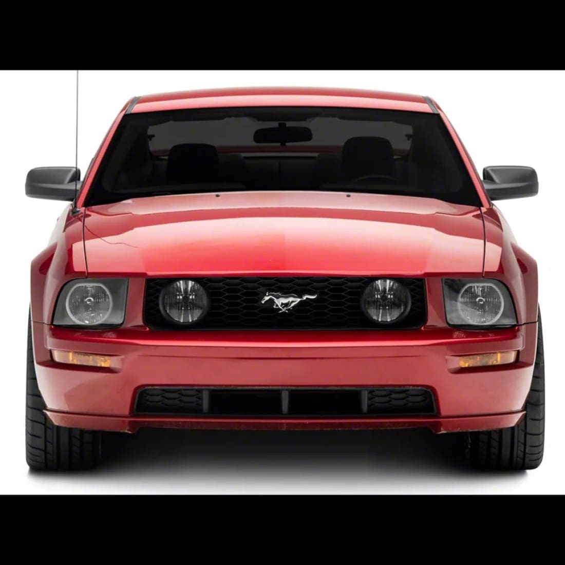 2005–2009 Mustang LED Halo Headlights (OE Style Black Housing/Clear Lens)