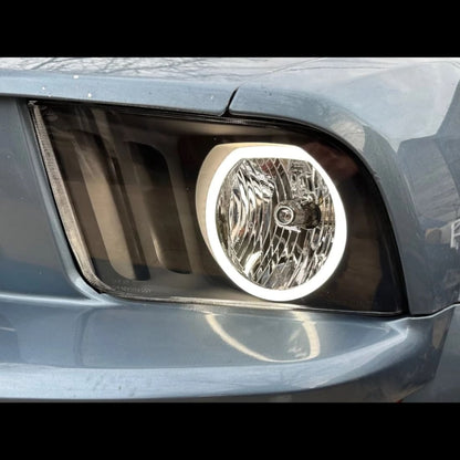 2005–2009 Mustang LED Halo Headlights (OE Style Black Housing/Clear Lens)