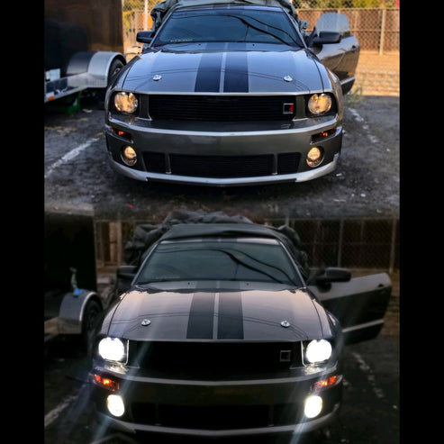Stang Lights - 2005-2009 Mustang LED Headlight Conversion Kit