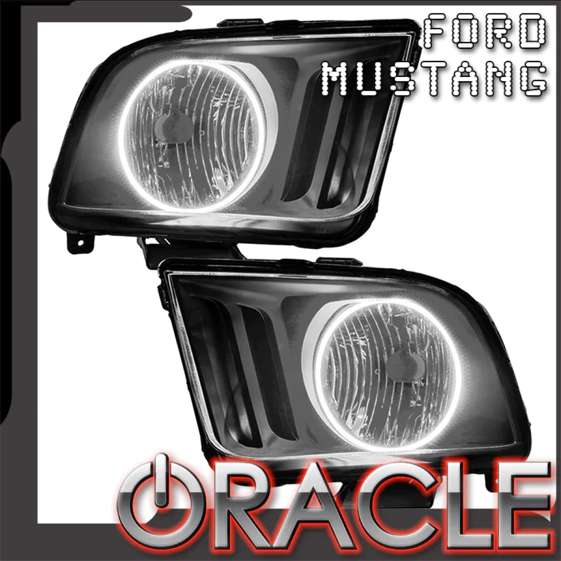 2005-2009 Mustang ORACLE Pre-Assembled LED HALO Headlights