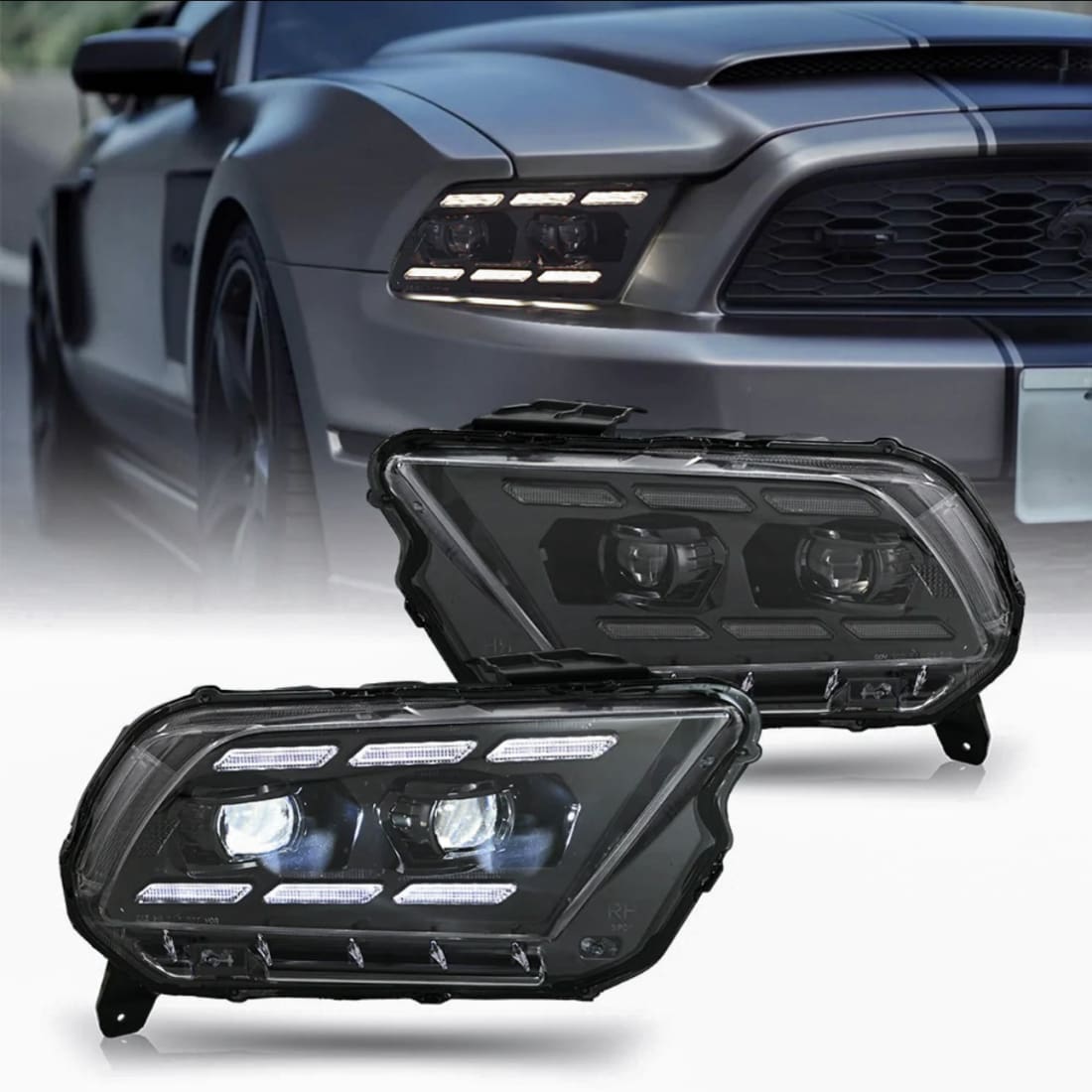 2010-2014 Mustang Dual LED Projector Headlights