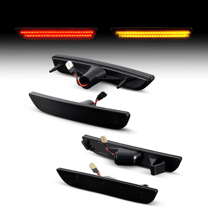 2010-2014 Mustang Dynamic Amber/Red LED Sidemarkers Full Set (Front/Rear)