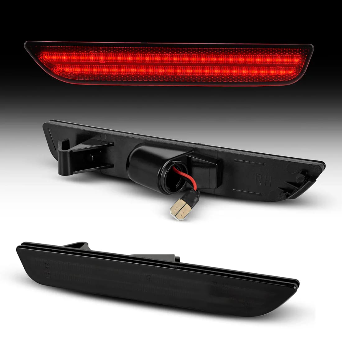 2010-2014 Mustang Dynamic Amber/Red LED Sidemarkers Full Set (Front/Rear)