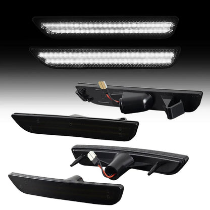2010-2014 Mustang Dynamic White LED Sidemarkers Full Set (Front/Rear)