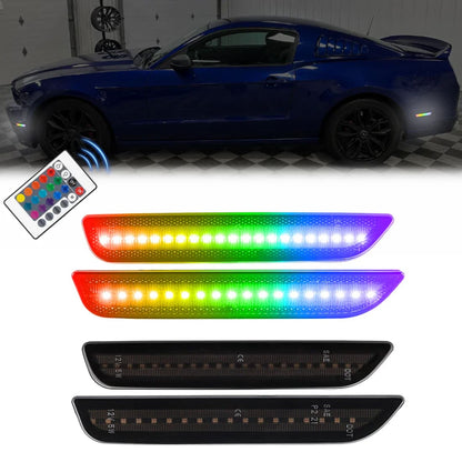 2010-2014 Mustang RGB LED Front Sidemarkers