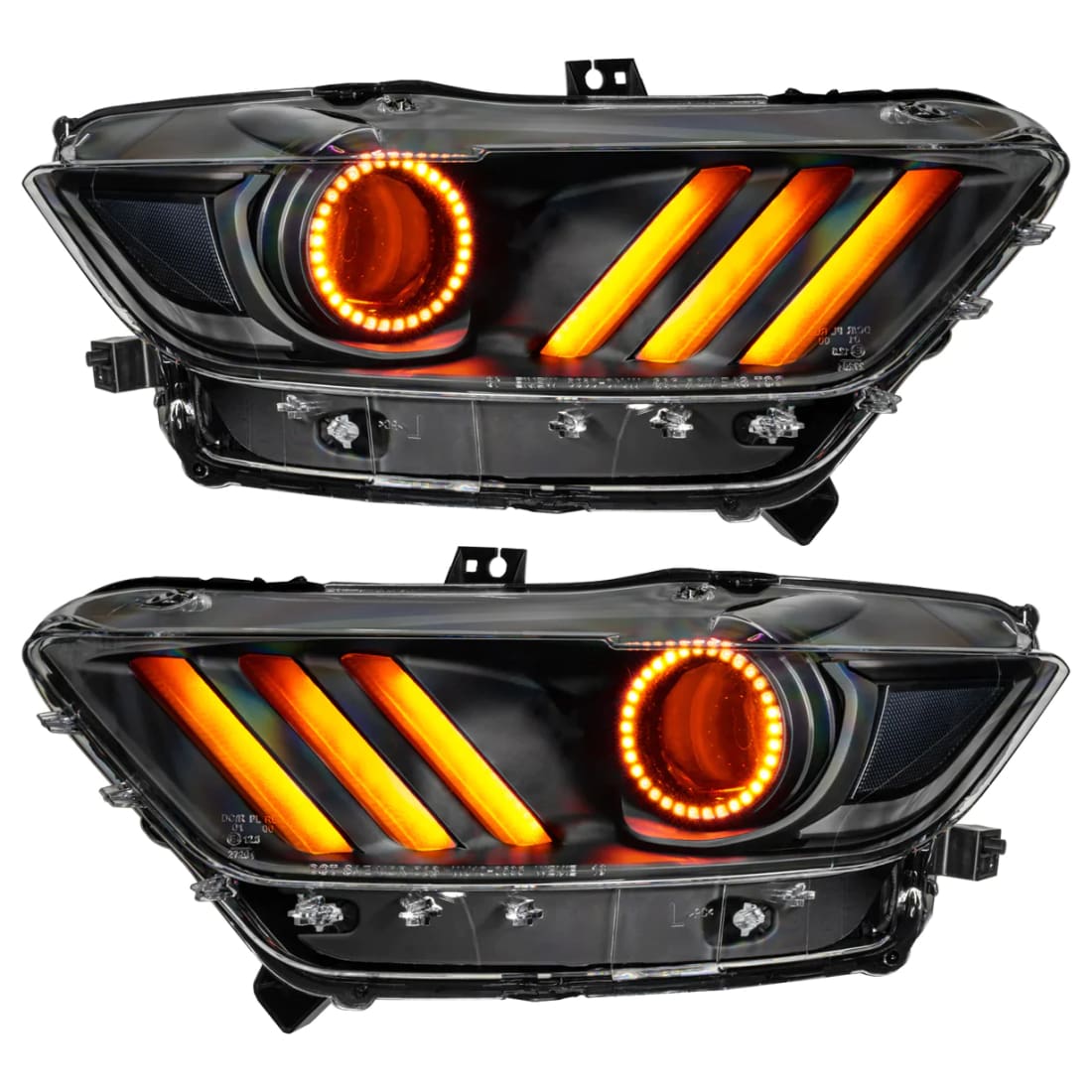 2015-2017 Mustang ORACLE Pre-Assembled Black Series ColorSHIFT Headlights