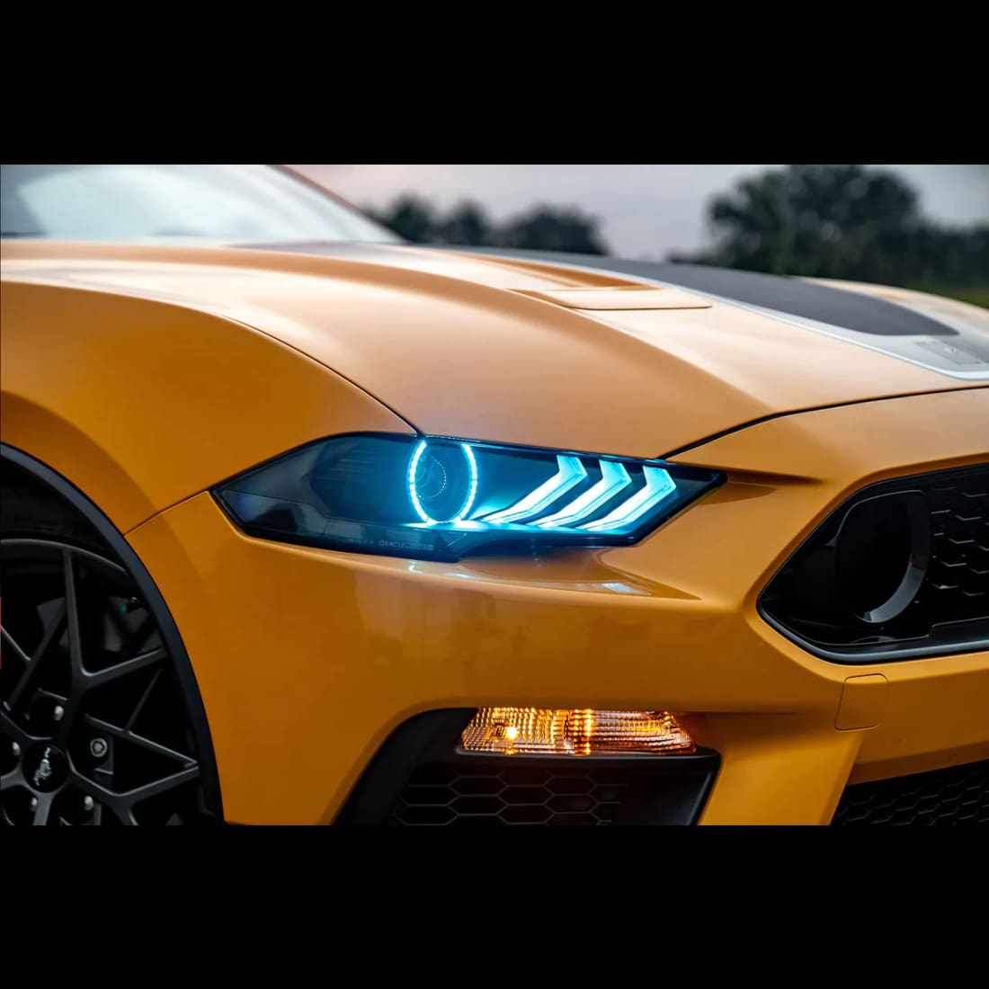 2018-2023 Mustang ORACLE Pre-Assembled Black Series ColorSHIFT Headlights