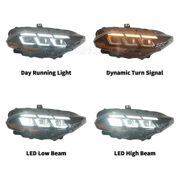 2018-2023 Mustang Turn Signal Hood Lighting Kit – Red Or Amber Diffused LEDs (Starkey Products)