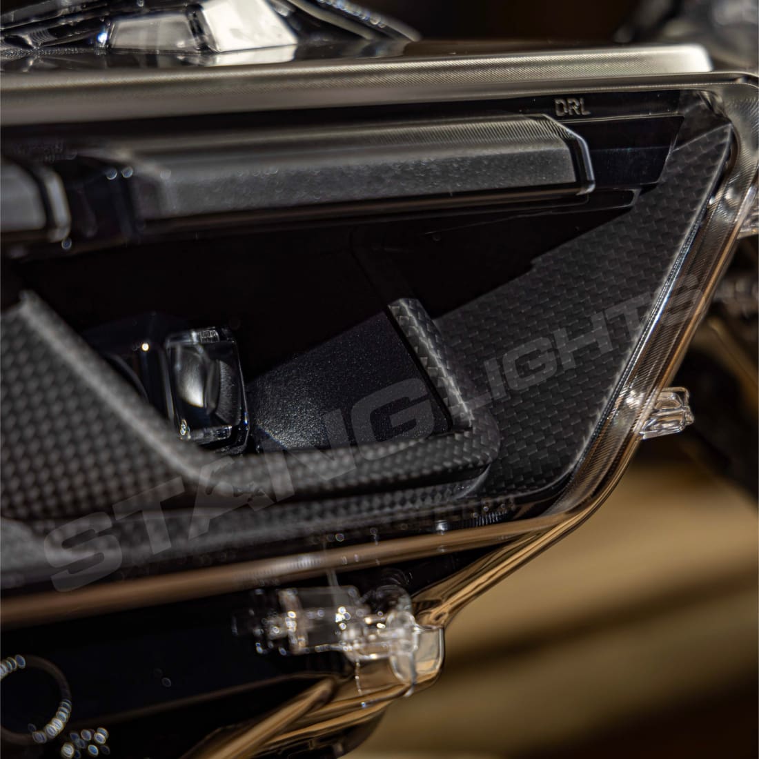 2024+ Ford Mustang S650 Carbon Series Headlights - Pre-Preg Dry Carbon Fiber