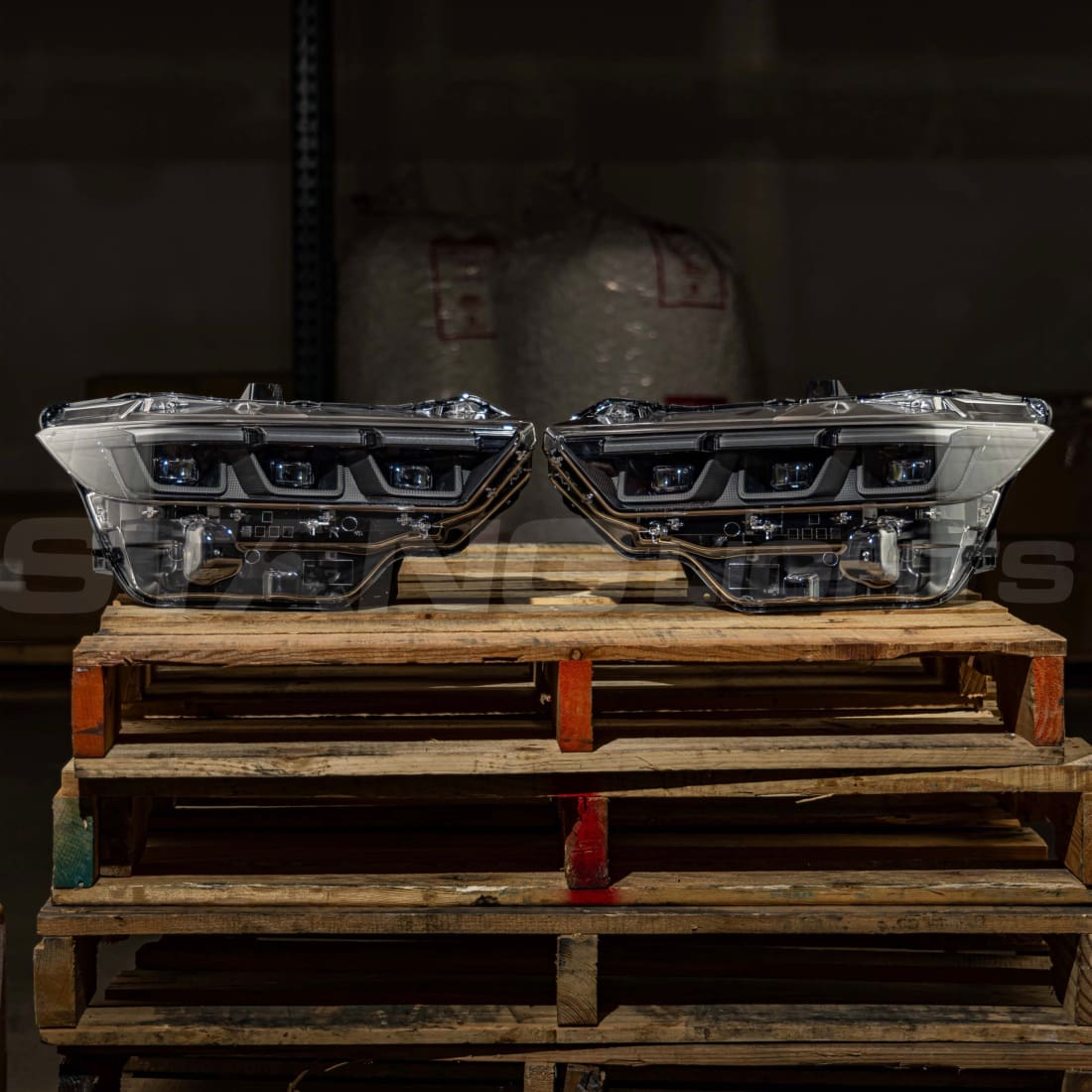 2024+ Ford Mustang S650 Carbon Series Headlights - Pre-Preg Dry Carbon Fiber