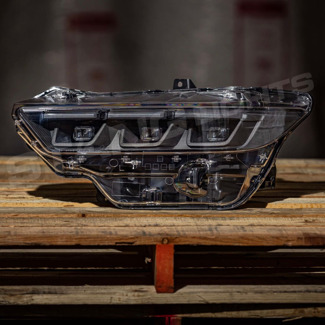 2024+ Ford Mustang S650 Carbon Series Headlights - Pre-Preg Dry Carbon Fiber