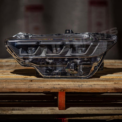 2024+ Ford Mustang S650 Carbon Series Headlights - Pre-Preg Dry Carbon Fiber