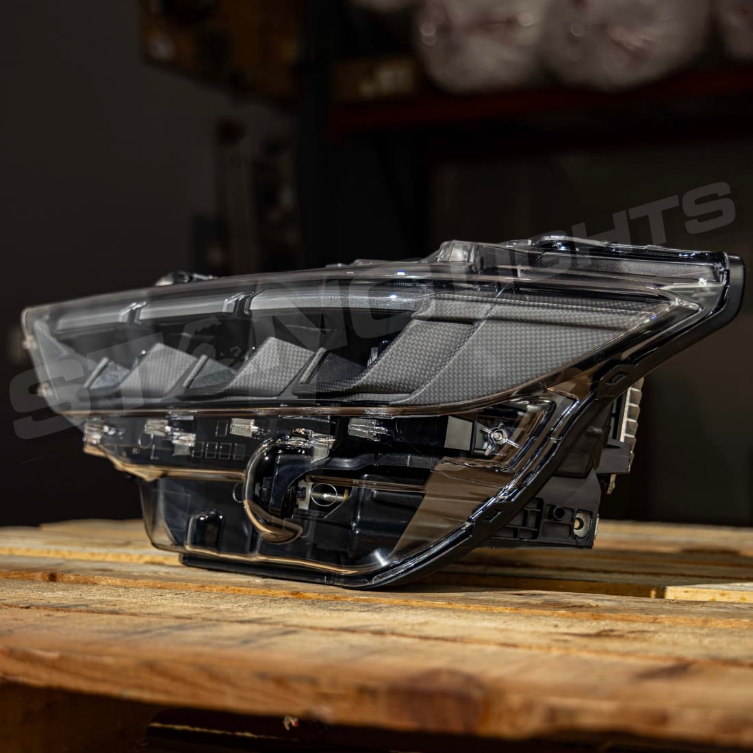 2024+ Ford Mustang S650 Carbon Series Headlights - Pre-Preg Dry Carbon Fiber