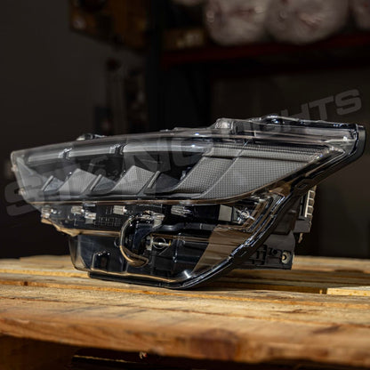 2024+ Ford Mustang S650 Carbon Series Headlights - Pre-Preg Dry Carbon Fiber