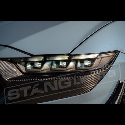 2024+ Mustang S650 Carbon Series Headlights - Pre-Preg Dry Carbon Fiber