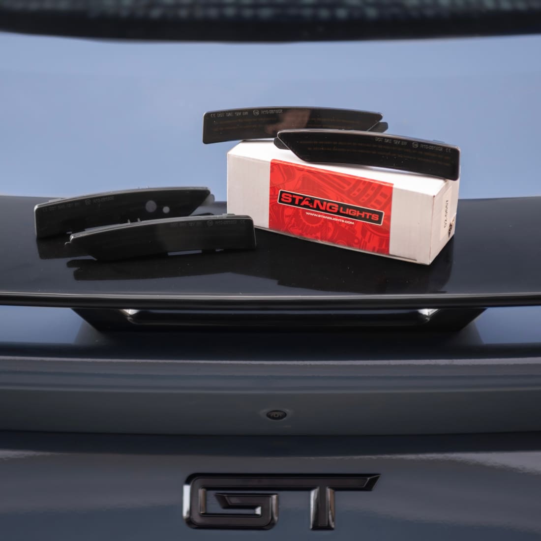 2024+ Mustang S650 Dynamic Amber/Red LED Sidemarkers Full Set (Front/Rear)